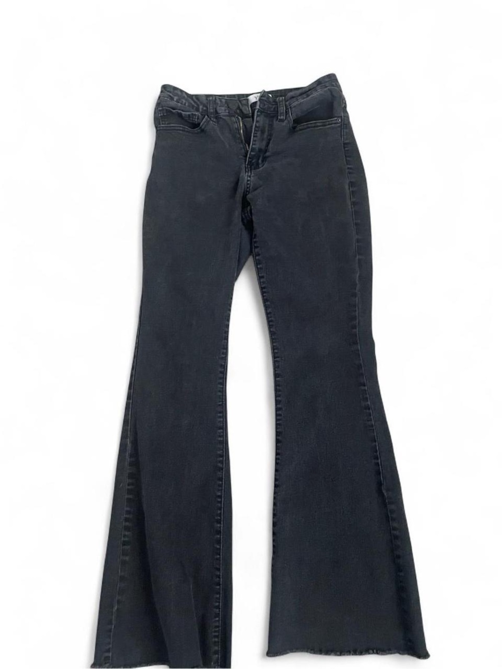 YMI Black Wide-Leg Flared Jeans